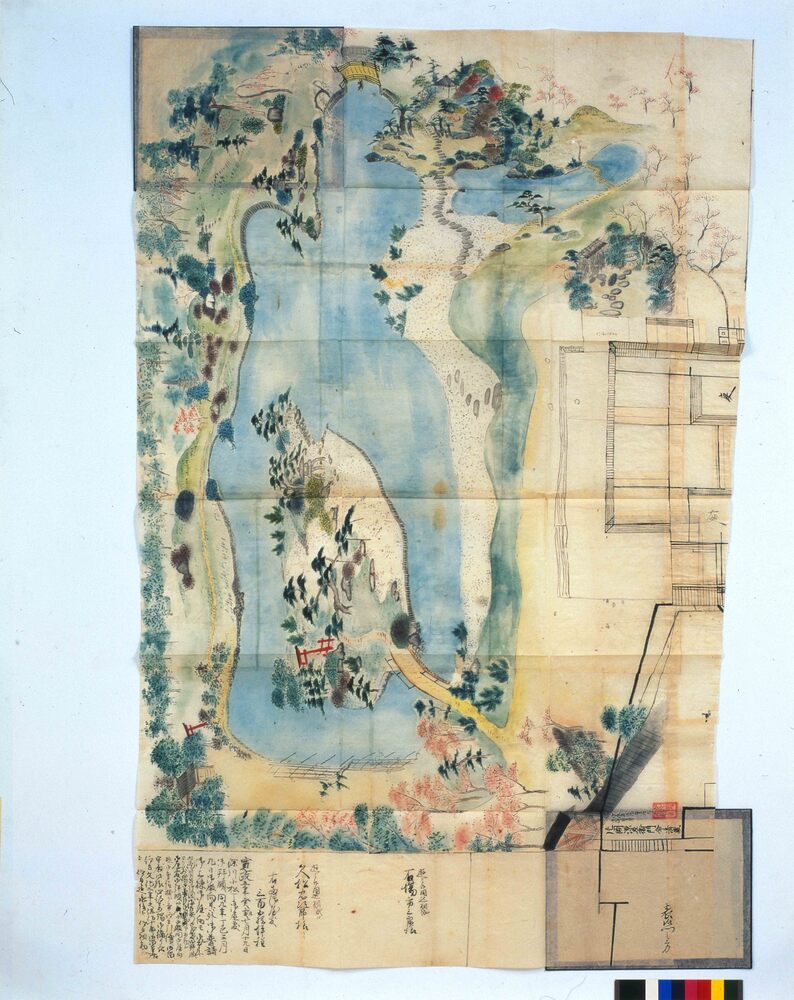 作品画像:信濃松代藩真田家深川下屋敷図