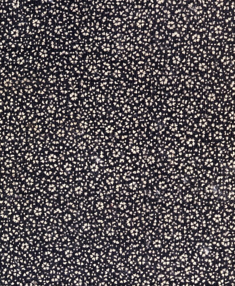 作品画像:江戸小紋地着物他一括資料 裂 黒綿地小花霰文