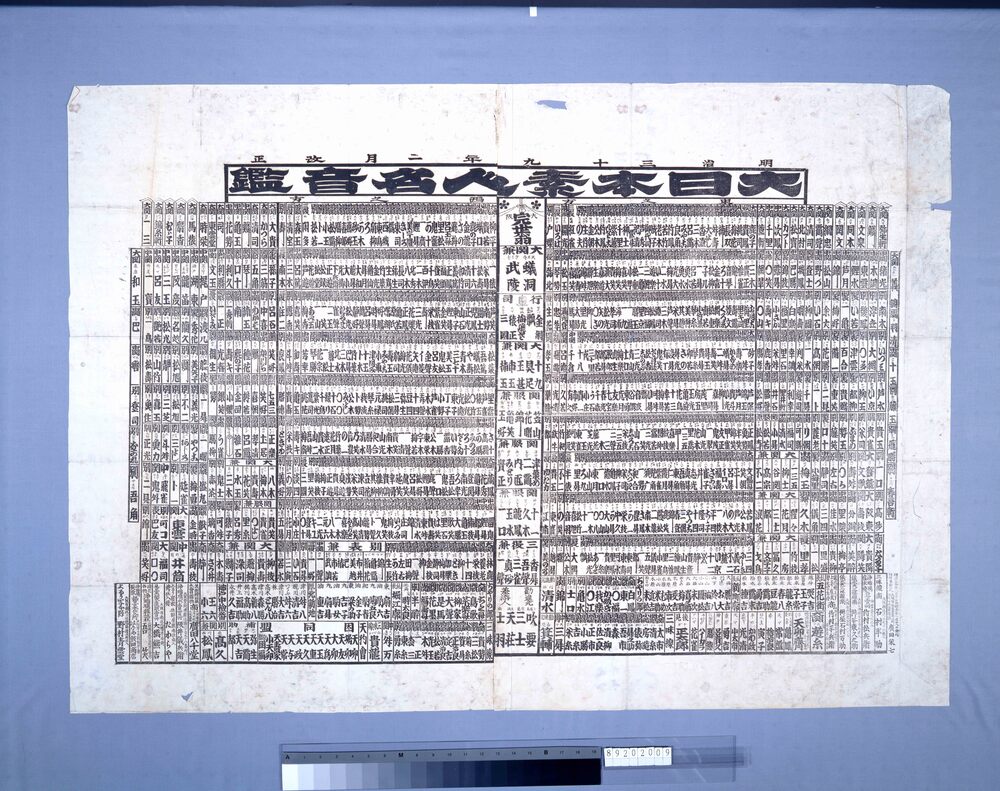 作品画像:大日本素人名音鑑