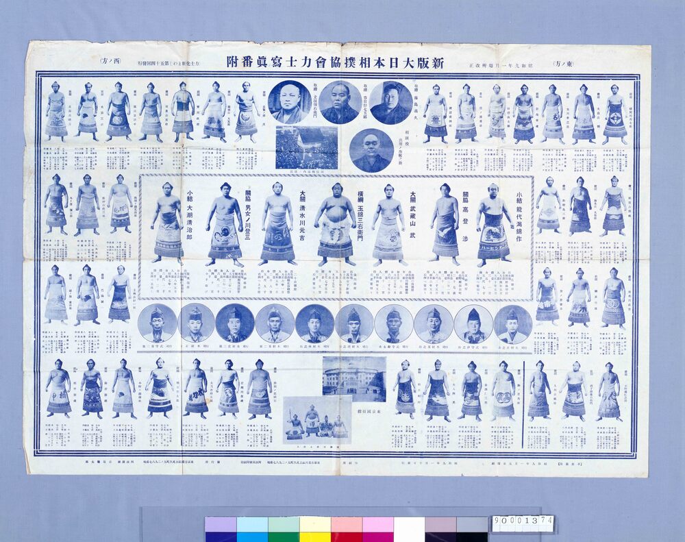 作品画像:新版大日本相撲協会力士写真番附