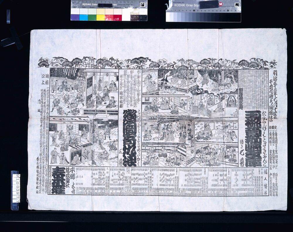作品画像:明治32年春本座番付