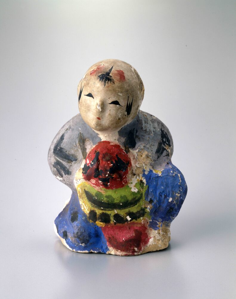 作品画像:相良人形 兜持ち子