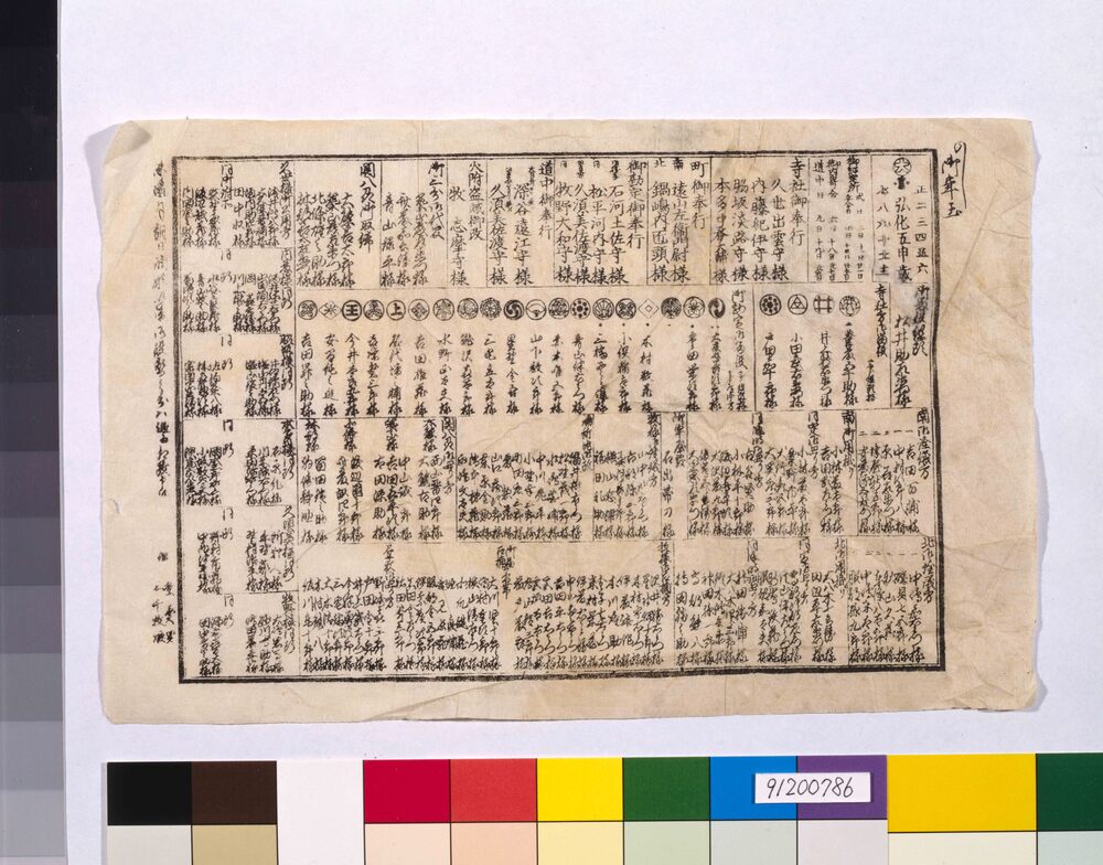 作品画像：[幕府役人附](御年玉用)弘化五年