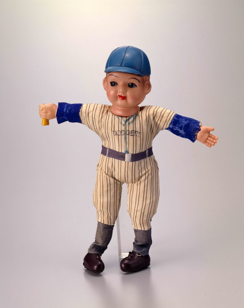 作品画像:セルロイド人形 野球選手