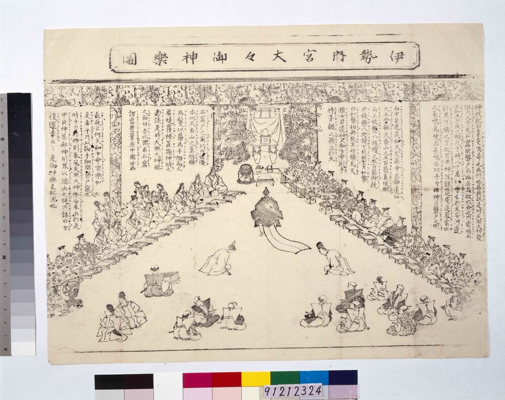 作品画像:伊勢内宮大々御神楽図