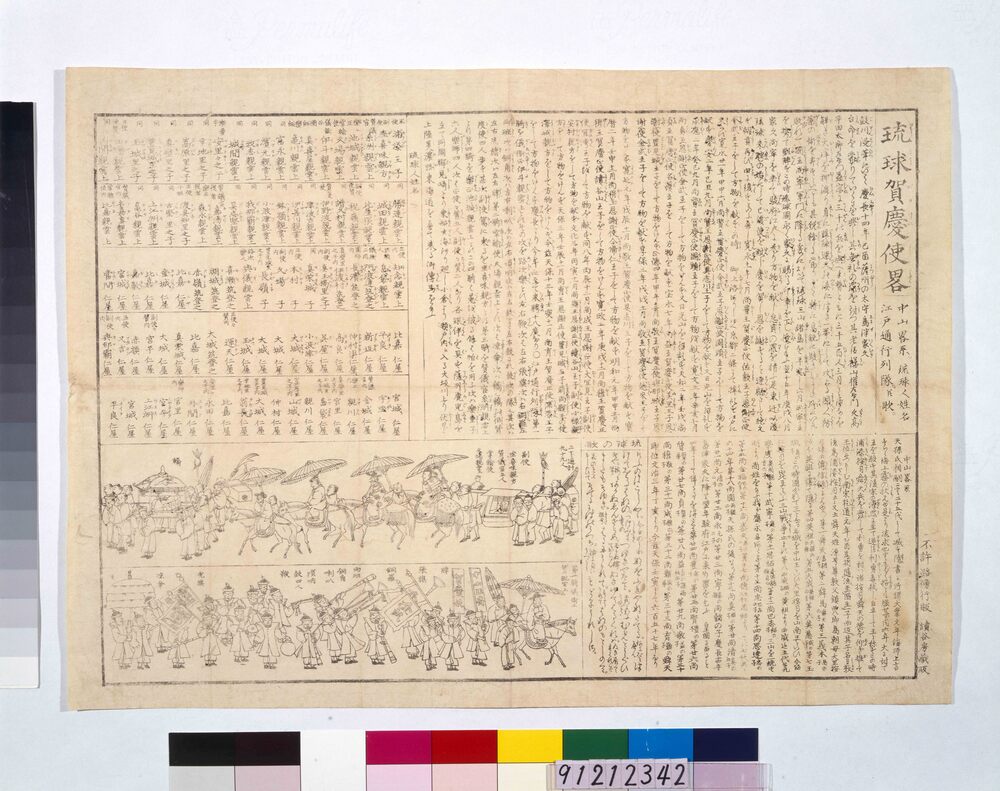 作品画像:琉球賀慶使畧