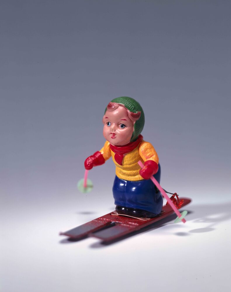 作品画像:セルロイド玩具 スキーヤー