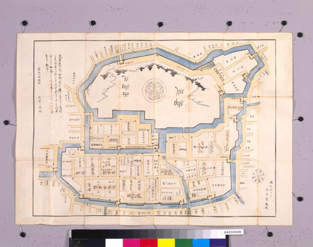 作品画像:近江屋版江戸切絵図 御大名小路辰之口辺図