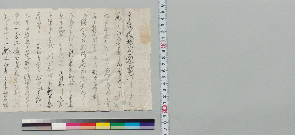 作品画像:井上貞流宛書状(其許儀此度逐電の所業につき此度は差免じ忍へ差遣す)
