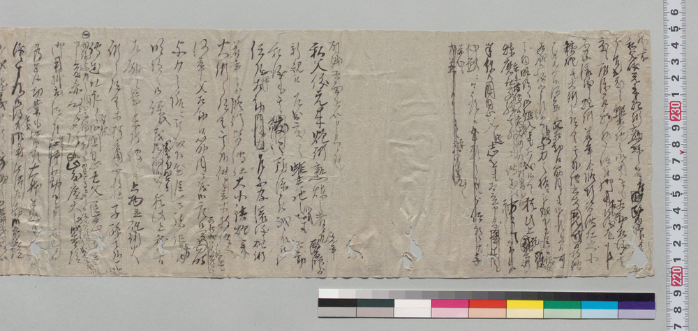 作品画像:願書下書断片(御抱入願)