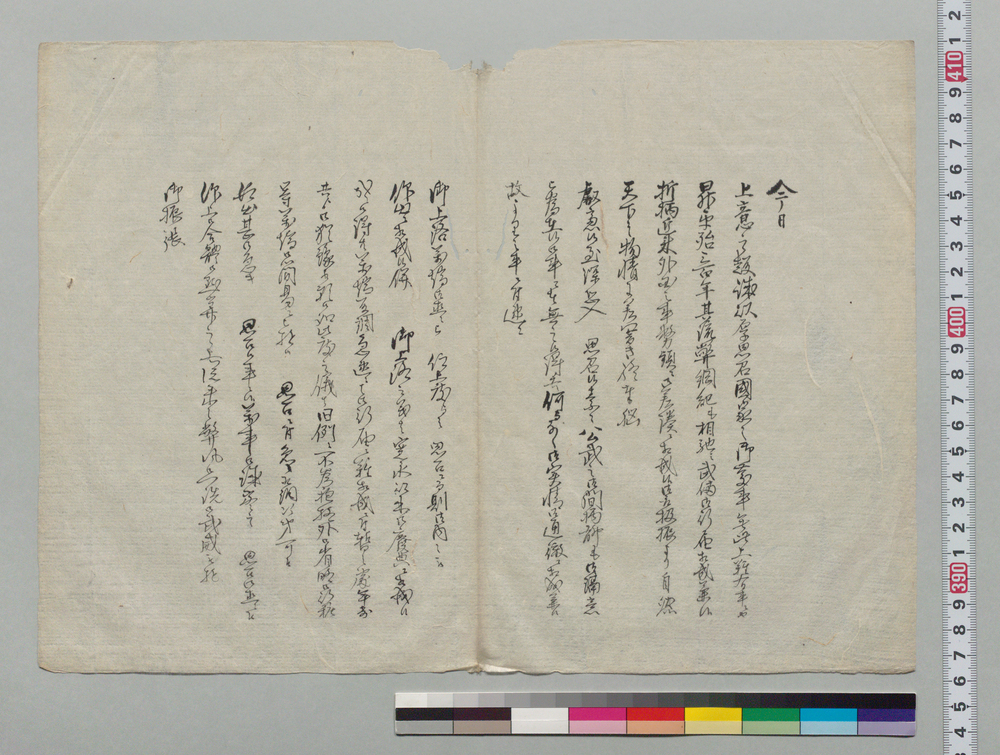 作品画像:達書写(御政治向改革につき)