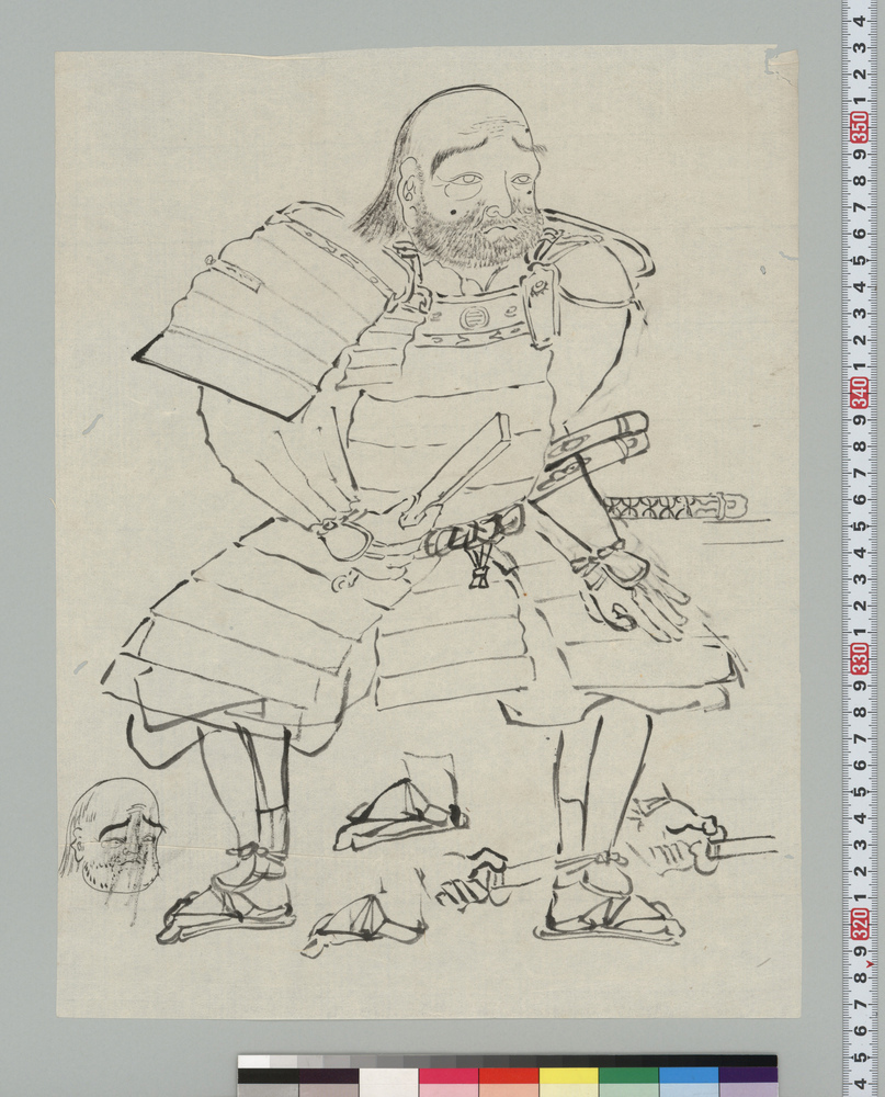 作品画像:武衛市郎左衛門肖像 下絵