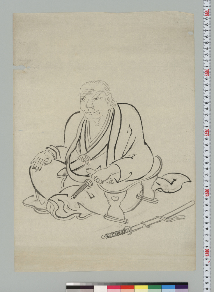 作品画像:斎藤十郎太夫肖像 下絵