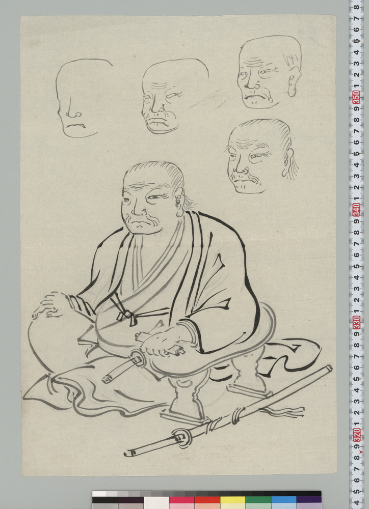 作品画像:斎藤十郎太夫肖像 下絵