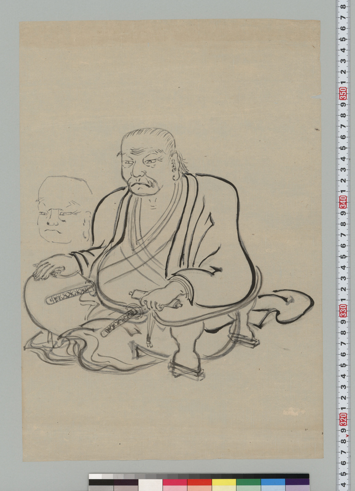 作品画像:斎藤十郎太夫肖像 下絵