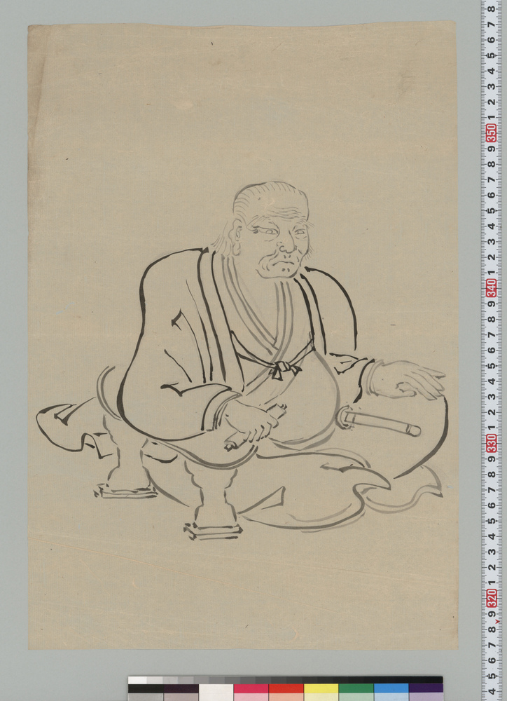 作品画像:斎藤十郎太夫肖像 下絵