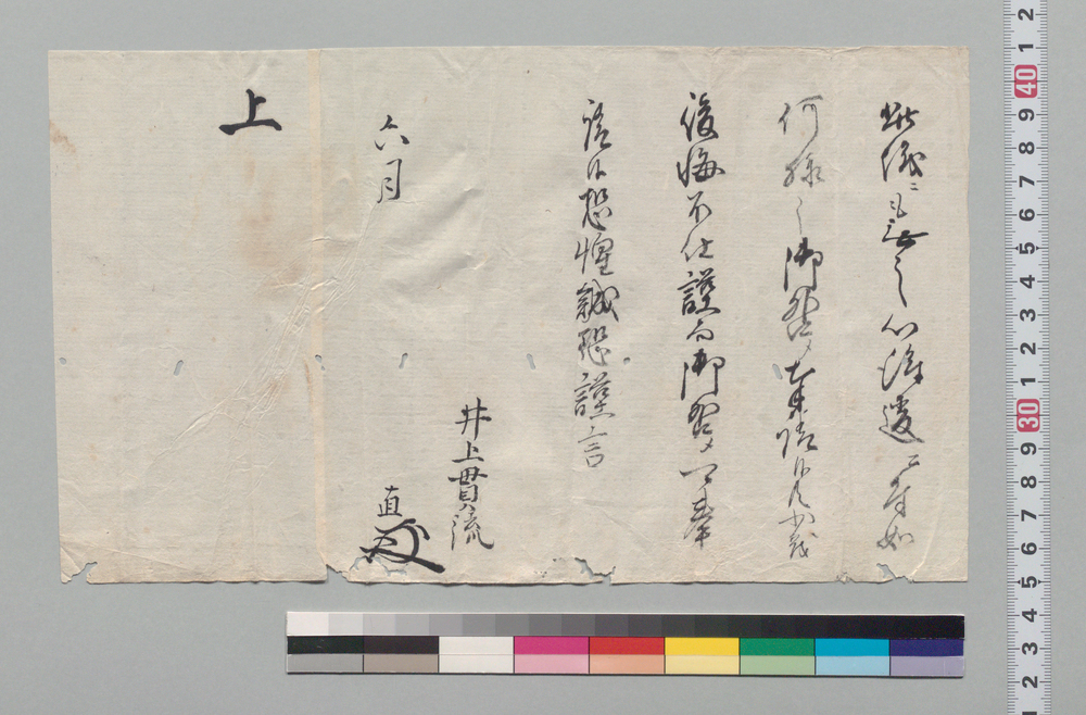 作品画像:上申書(心得違いにつき御咎めの件)