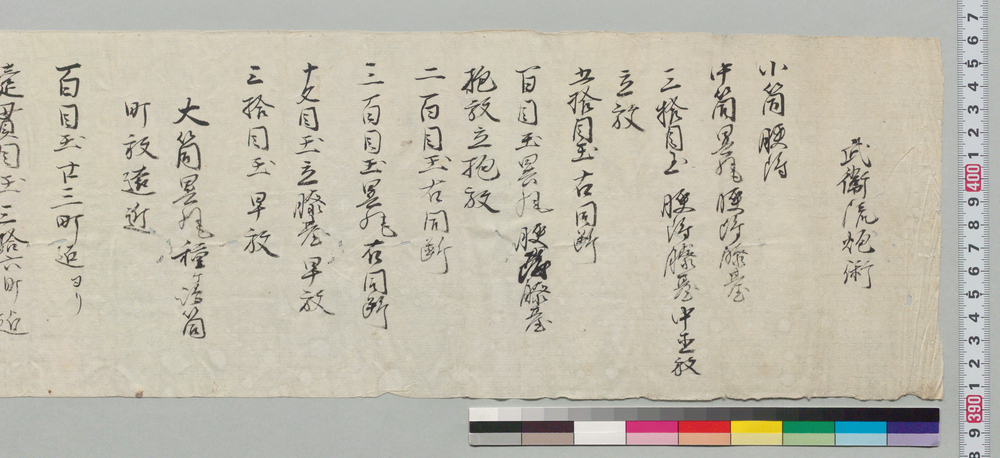 作品画像:武衛流相伝書写