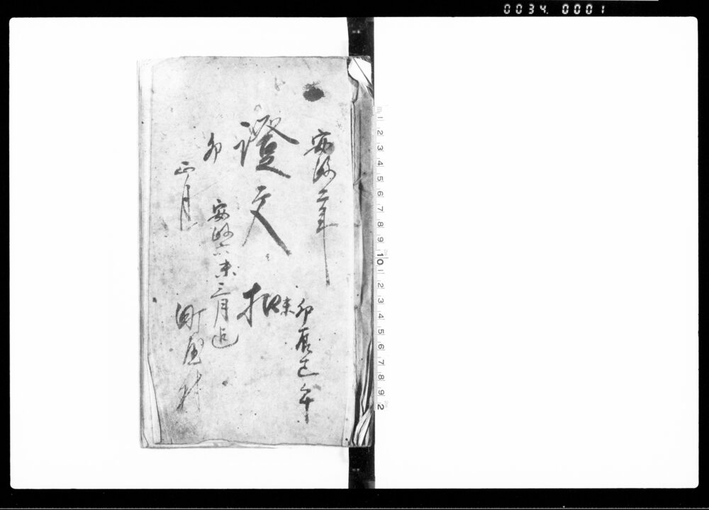 作品画像:証文控