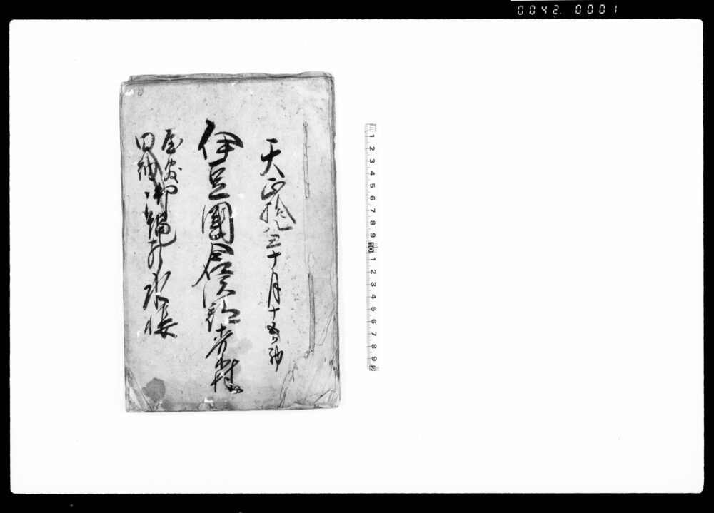 作品画像:伊豆国倉沢郡青木村屋敷田畑御縄打水帳