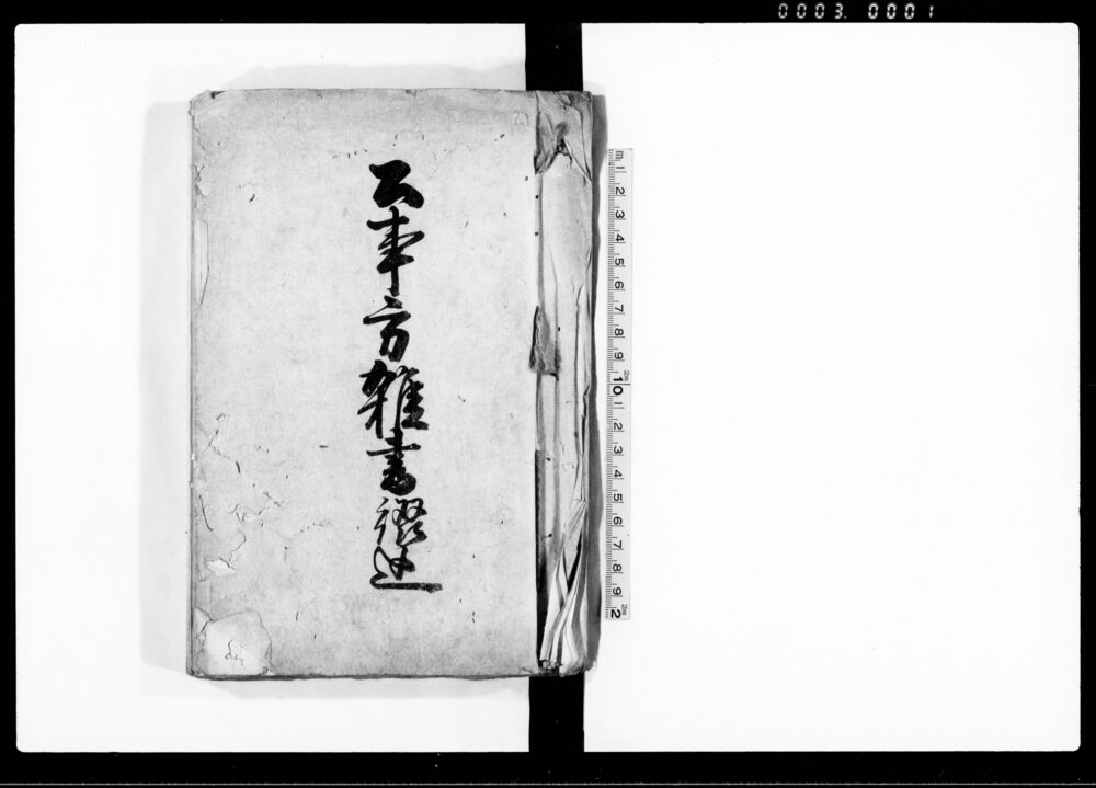 作品画像:公事方雑書綴込