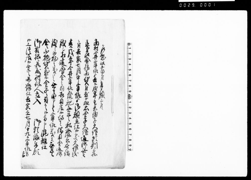 作品画像:乍恐以書付奉願上候