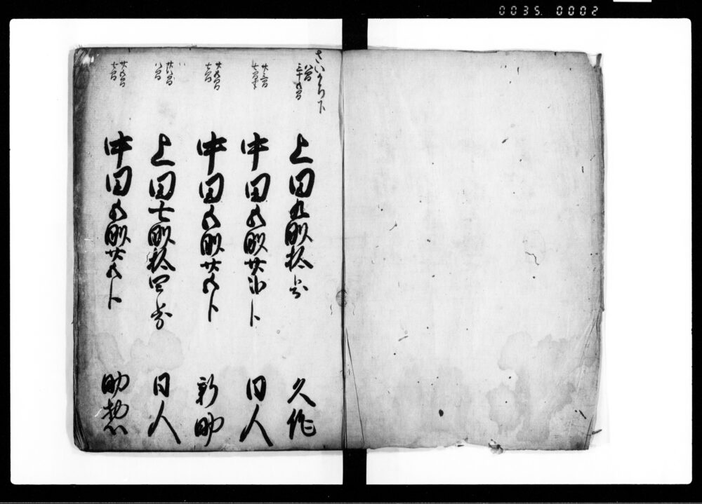 常州那賀郡竹田村御検地帳