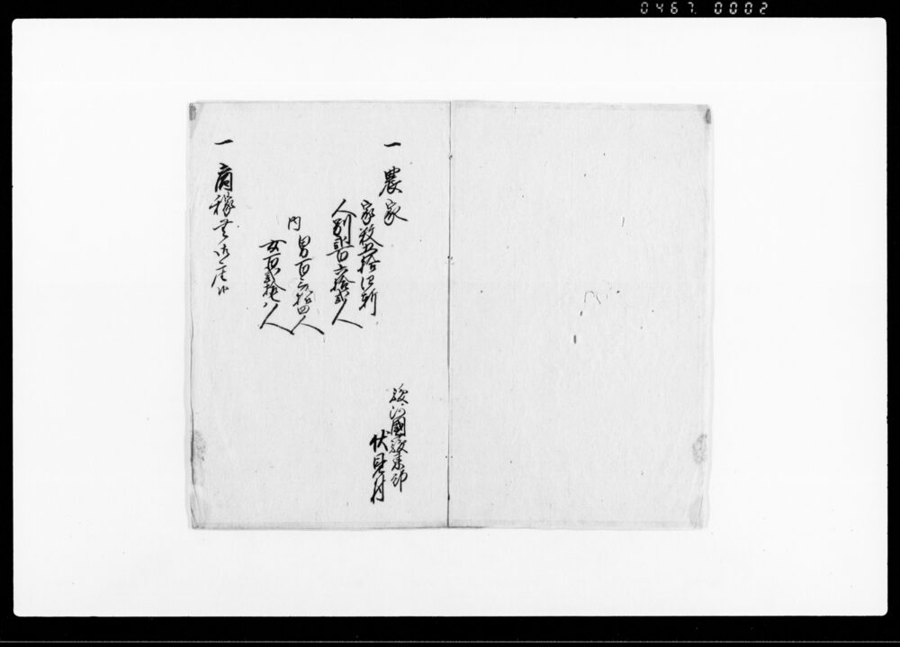 作品画像:家数人別書上帳