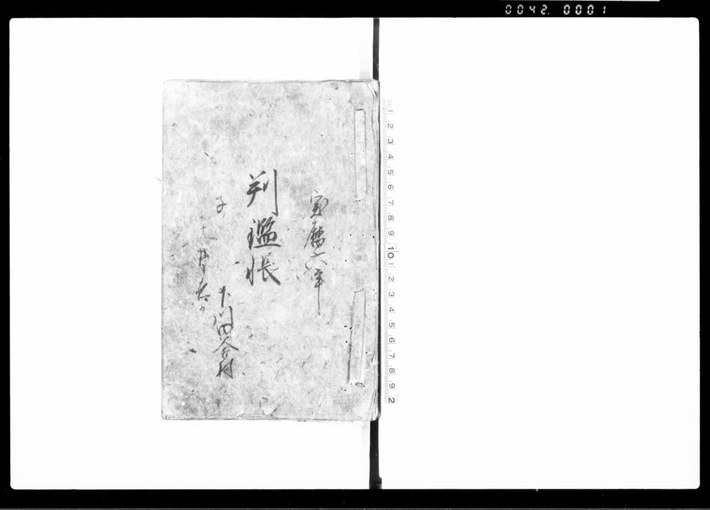 作品画像:判鑑帳(印形相改につき)