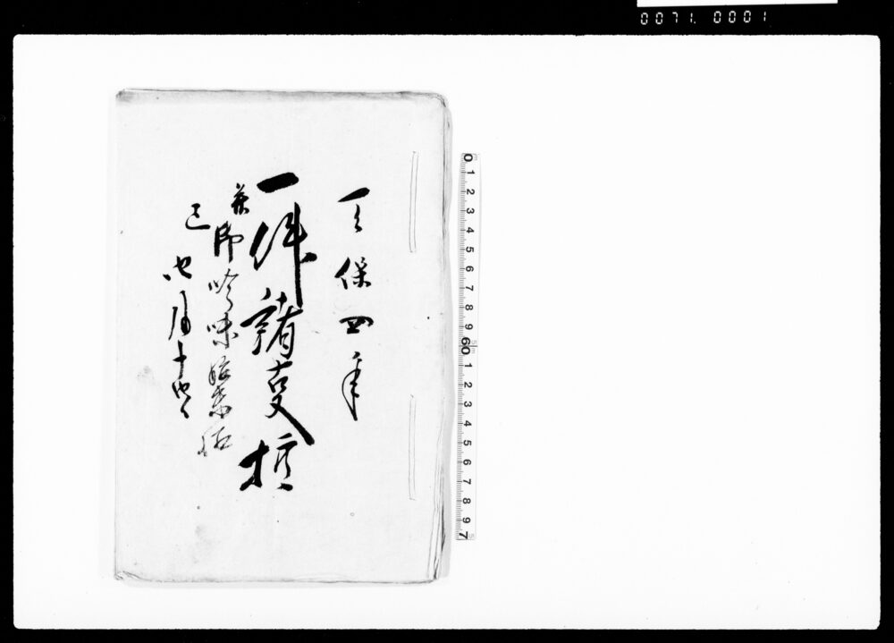 作品画像:一件諸事控并御吟味始末控