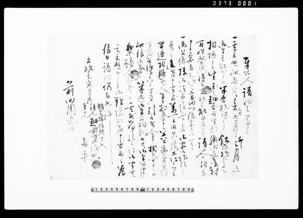 作品画像:京都前田家文書