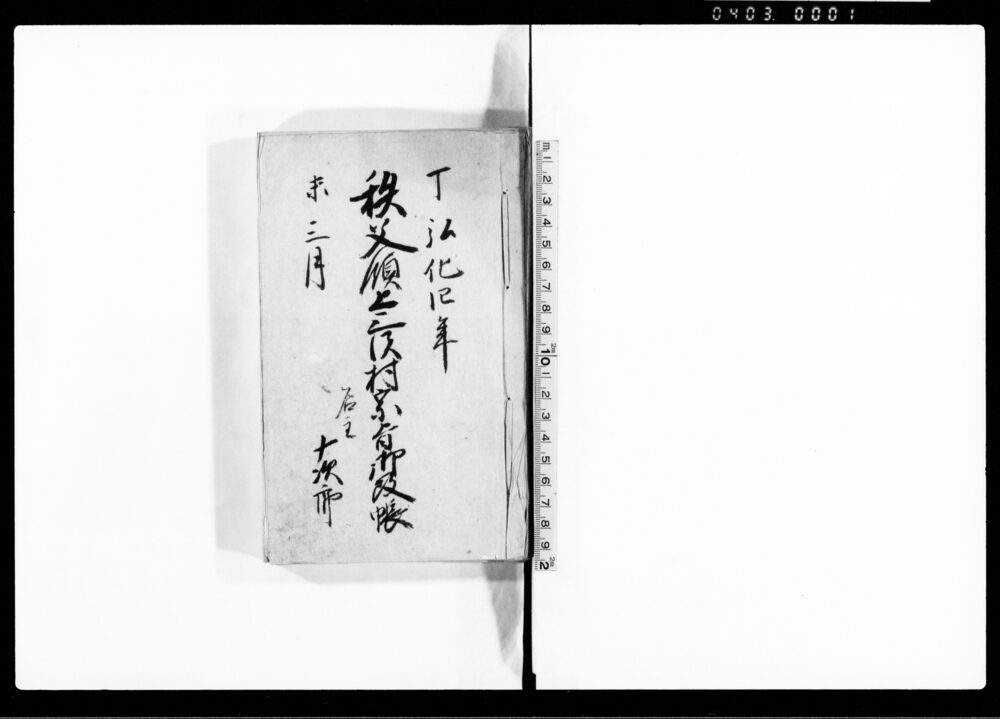 作品画像:秩父領上三沢村宗旨御改帳