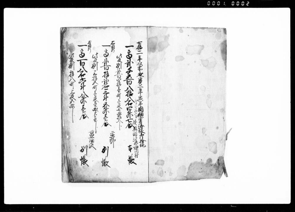 作品画像:陸奥国伊達郡梁川村指出シ帳