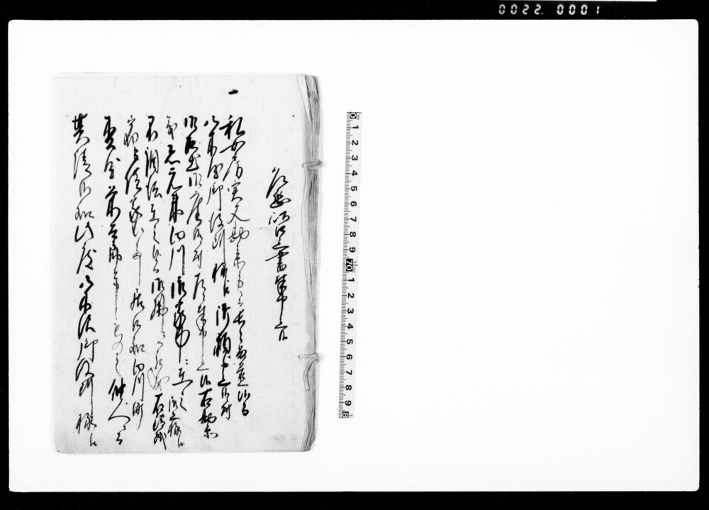 作品画像:乍恐以書付奉申上候