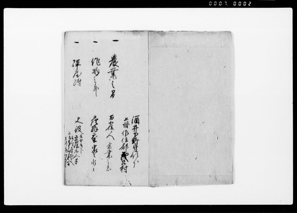 作品画像:村役書上帳