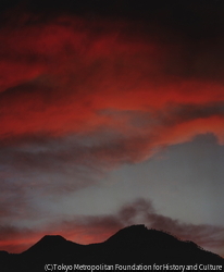 作品画像:夕焼け 二上山