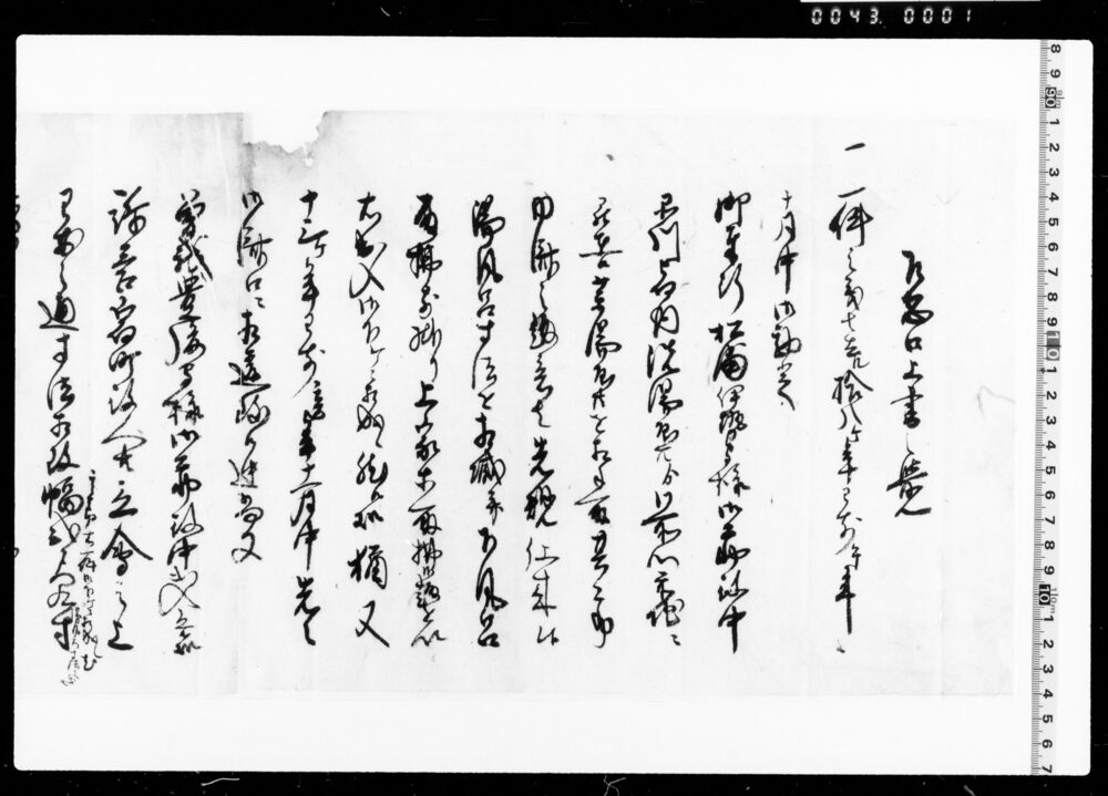 作品画像:乍恐口上書之覚(湯風呂寸法をめぐり洗湯屋と薬湯屋との出入につき)