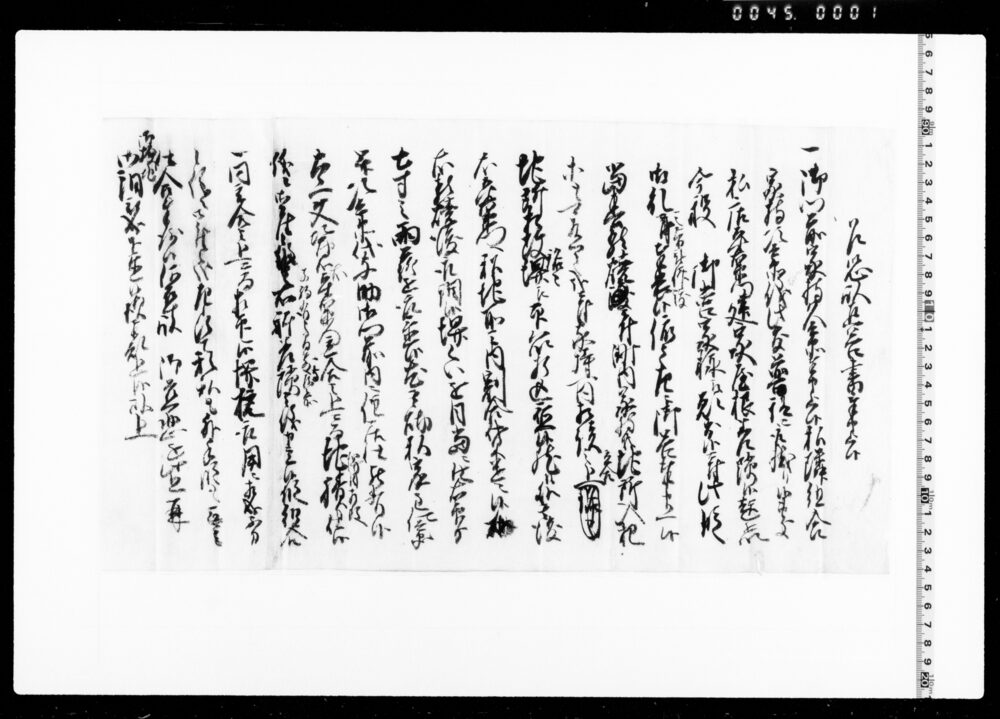 作品画像:乍恐以返答書奉申上候(地境訴訟につき)