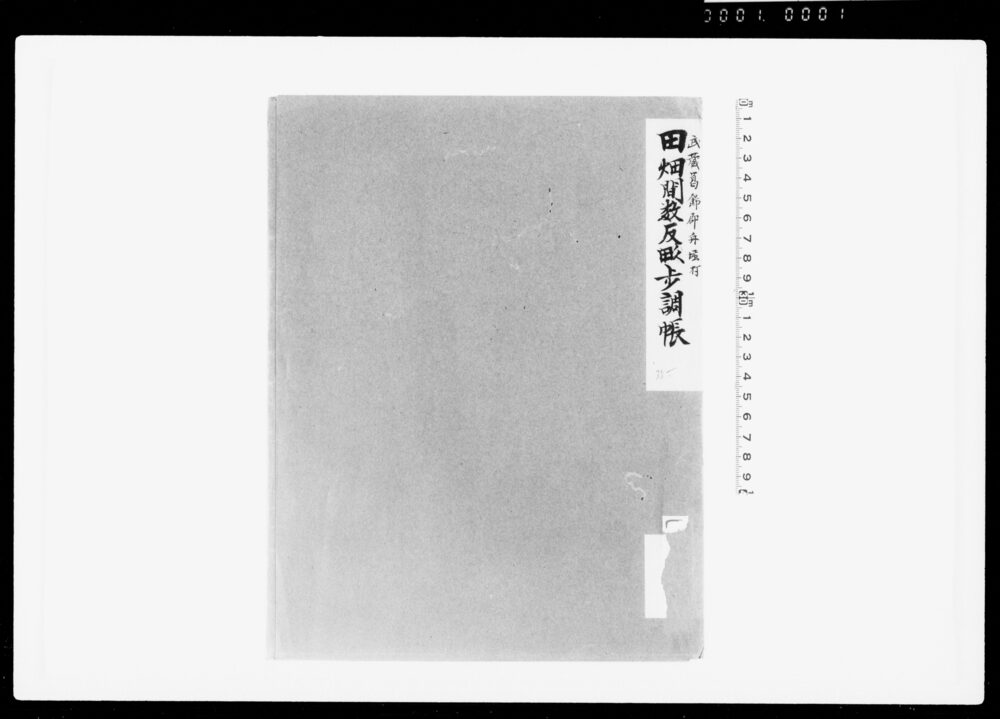 作品画像:田畑間数反畝歩調帳