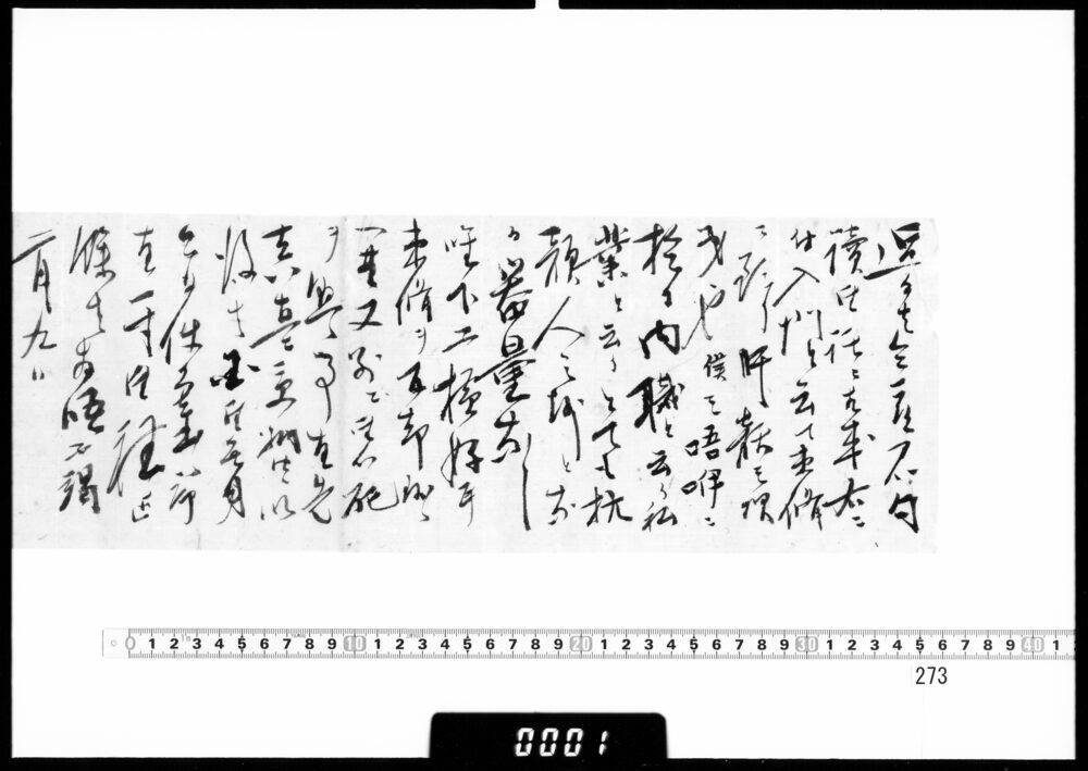 作品画像：府川一則宛書状