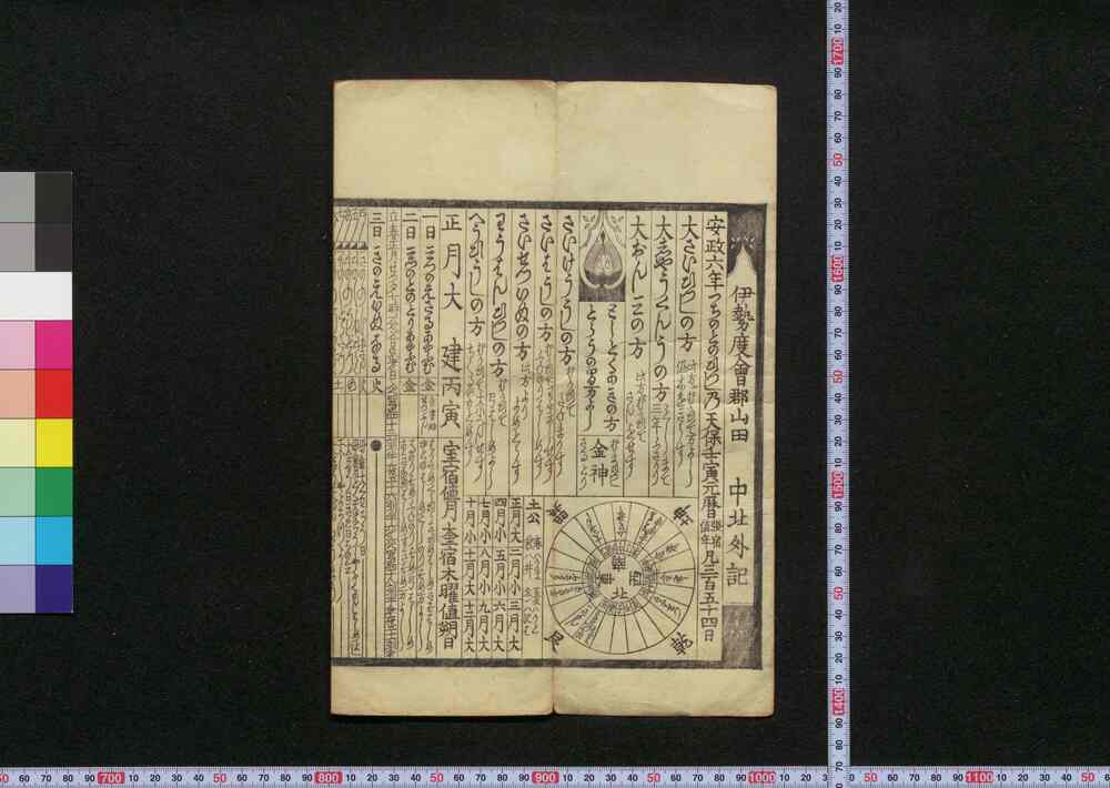 作品画像:安政六年つちのとのひつじ乃天保壬寅元暦