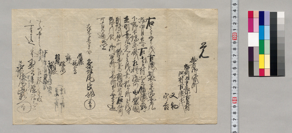 作品画像:覚(御代官所勢州三重郡小右間村河村古徳下代又助、宇吉製薬売弘めにつき通行手形)
