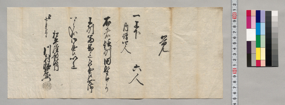 覚(上下六人通行手形)
