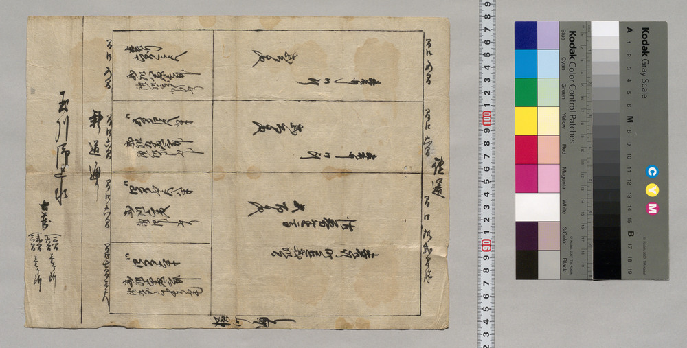 作品画像：[玉川上水新通筋沽券図]