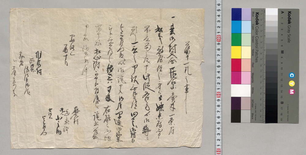 作品画像:差出申一札之事(御尋に預につき詫書差出)