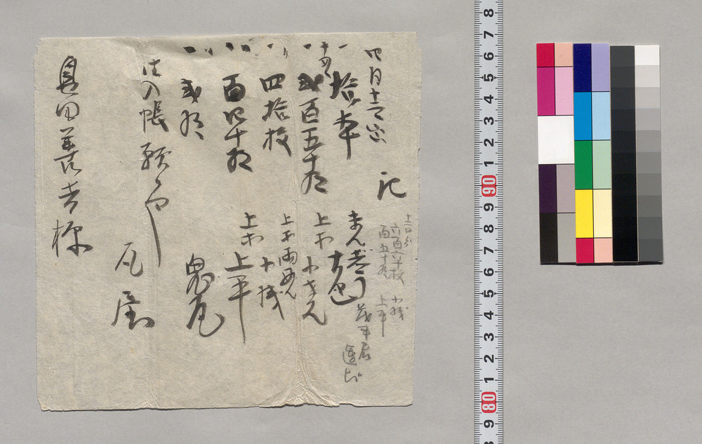 作品画像:記(まんじうほか諸品入帳願)