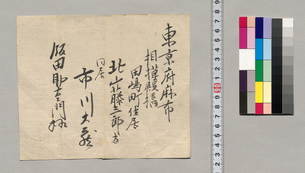 作品画像：[市川大蔵住所書上]