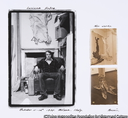 作品画像:ルチアーノ・ファブロ 1974年10月・ミラノ
