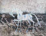 作品画像:霜の息を吐く馬
