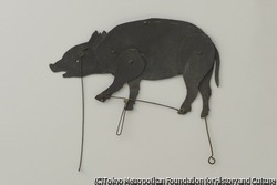作品画像:ヨーロッパの影絵人形:豚